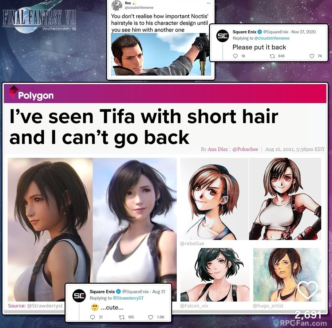 Lmaaao SQuex with Noctifa playing favorites