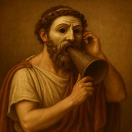 gratiskindle's tweet photo. En la Antigua Grecia, los actores usaban máscaras con embudos en la boca para amplificar su voz en los teatros. https://t.co/cNylQgdAkY