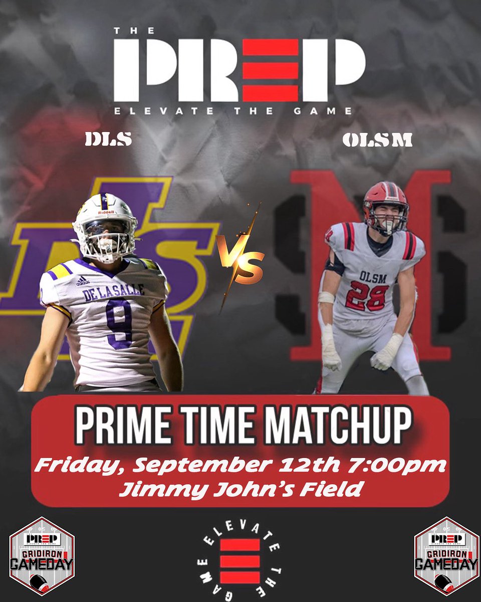 The PreP (@theprep3) on Twitter photo Week 3 we got more high level High School football for you!
The first game in our DH action from two different locations is Orchard Lake St. Maryโs <a href="/OLSMFootball/">OLSM Football</a> taking on Warren De La Salle <a href="/DLSFootball_MI/">De La Salle Pilots Football</a> at Jimmy Johnโs Field!
We will go live just before kickoff but stay Week 3 we got more high level High School football for you!
The first game in our DH action from two different locations is Orchard Lake St. Maryโs <a href="/OLSMFootball/">OLSM Football</a> taking on Warren De La Salle <a href="/DLSFootball_MI/">De La Salle Pilots Football</a> at Jimmy Johnโs Field!
We will go live just before kickoff but stay