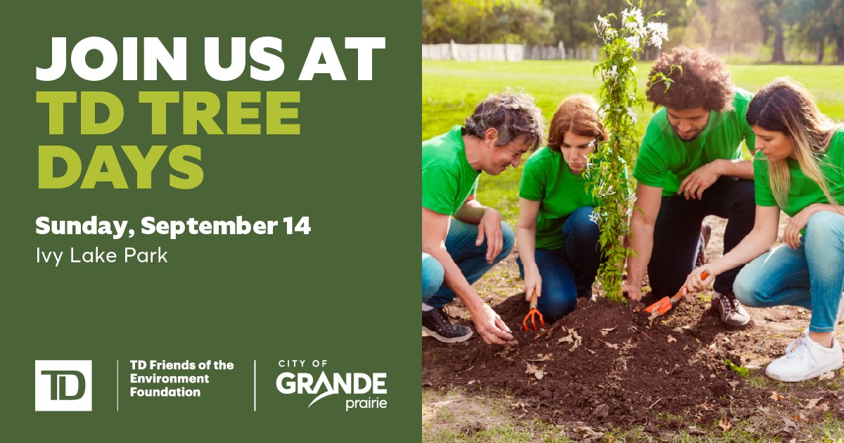 CityofGP's tweet image. 🌱 The City is hosting a TD Tree Days event near Ivy Lake on Sept 14. Join TD employees &amp;amp; volunteer to plant trees and shrubs to enhance a local green space.

Details: bit.ly/47yJlNr

#TDTreeDays #TDReadyCommitment #gpab