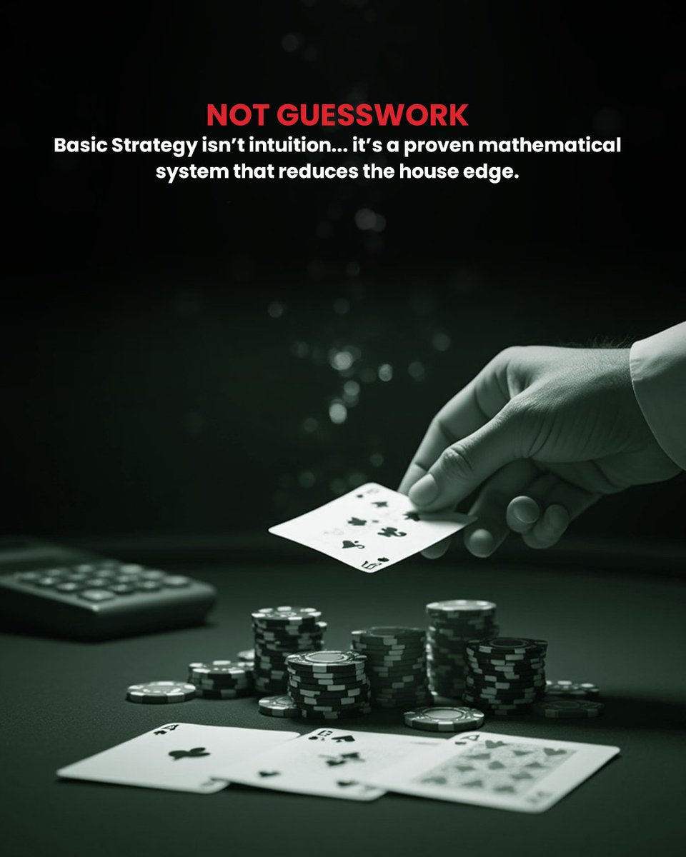DavidJanover's tweet image. Most people think they’re following Basic Strategy… but they’re really winging it. I’ve been there too. Once I understood the why behind the chart, everything changed.

#davidajanoverpe #playingblackjacklikeanengineer #basicstrategy #blackjackmath #smartgambling #blackjackbook