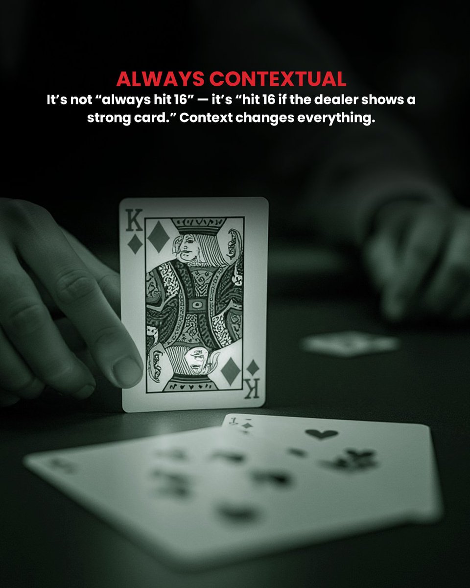 DavidJanover's tweet image. Most people think they’re following Basic Strategy… but they’re really winging it. I’ve been there too. Once I understood the why behind the chart, everything changed.

#davidajanoverpe #playingblackjacklikeanengineer #basicstrategy #blackjackmath #smartgambling #blackjackbook