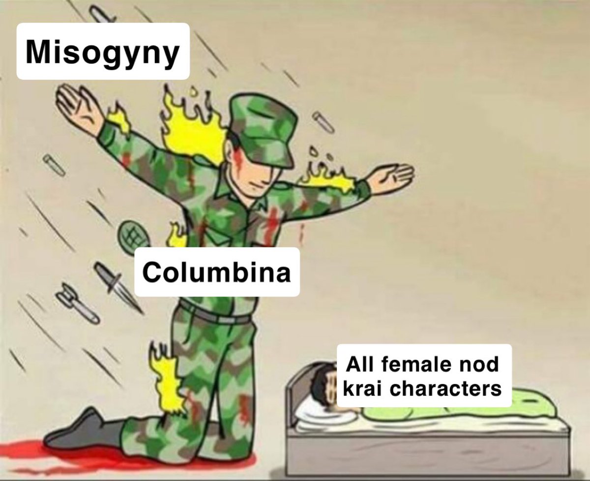 every female nod krai character must bow down to columbina bc shes taking the majority of the hatred directed towards new female characters