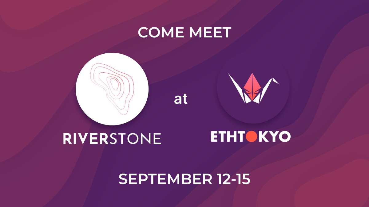 Riverstone will be at ETHTokyo (12–15 Sept).

Founders: need an edge when speaking to investors?
Investors: looking for curated deal flow (VC/OTC/PP)?

Let’s meet - DMs are open and coffee’s on us.