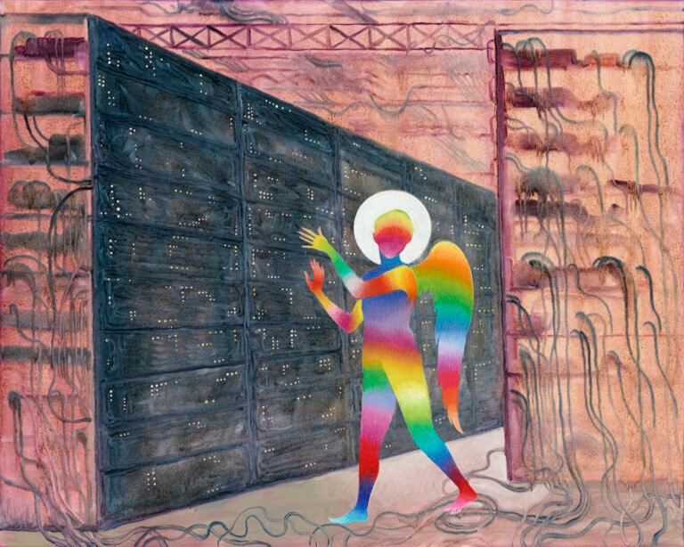 Angel in the Server Room, Hortensia Mi Kafchin. 2022.