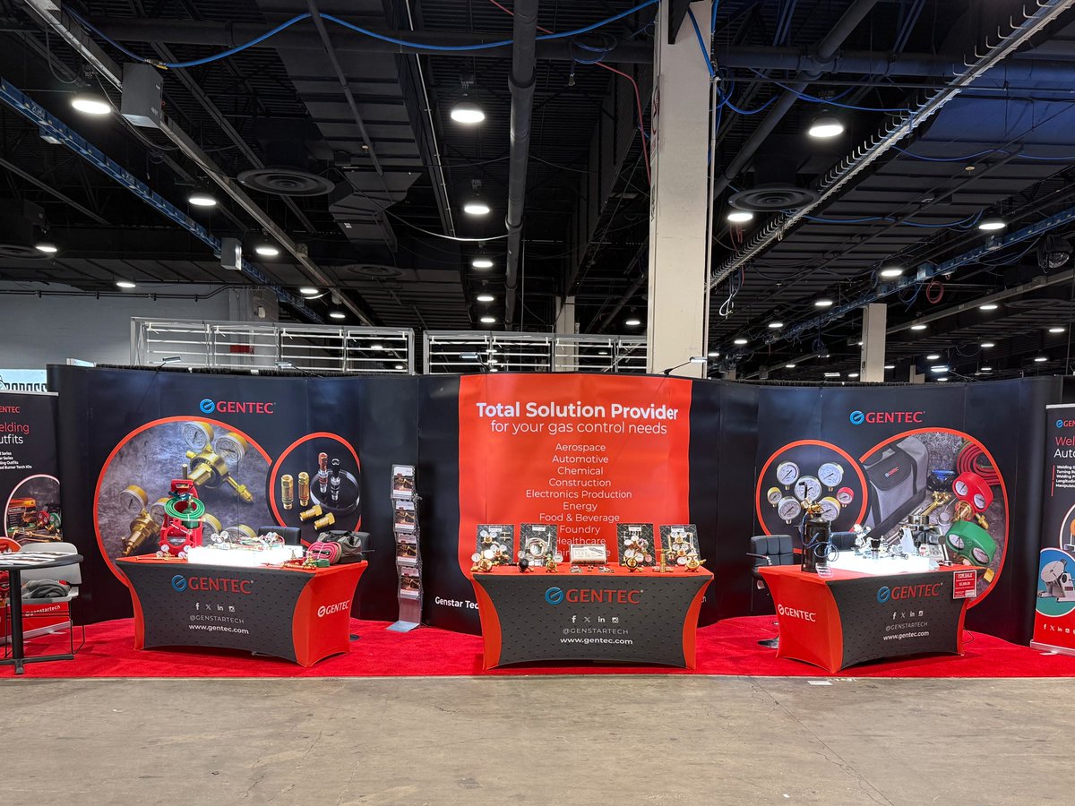 genstartech's tweet image. We are in Chicago for the FABTECH convention. Stop by booth B28081 and speak to our knowledgeable sales team about our products.
#FABTECH #FABTECH2025 #Convention #TradeShow #Conference #Welding #Welder #GasWelding #Fabricating #Gentec #Genstartech