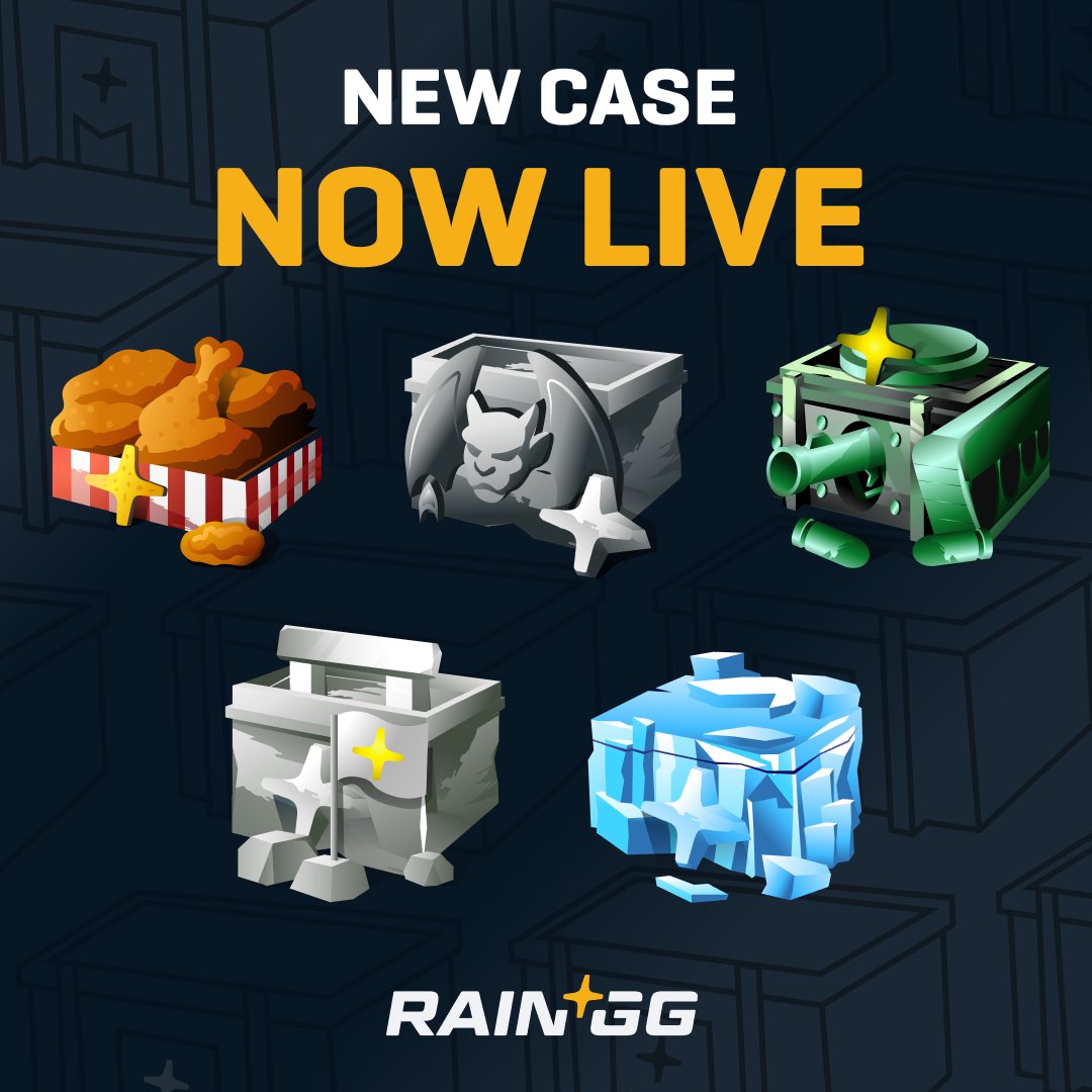 ✨ New cases are live! ✨

Will you be the first to pull something crazy? 👀

Repost for a chance to win 50🪙!