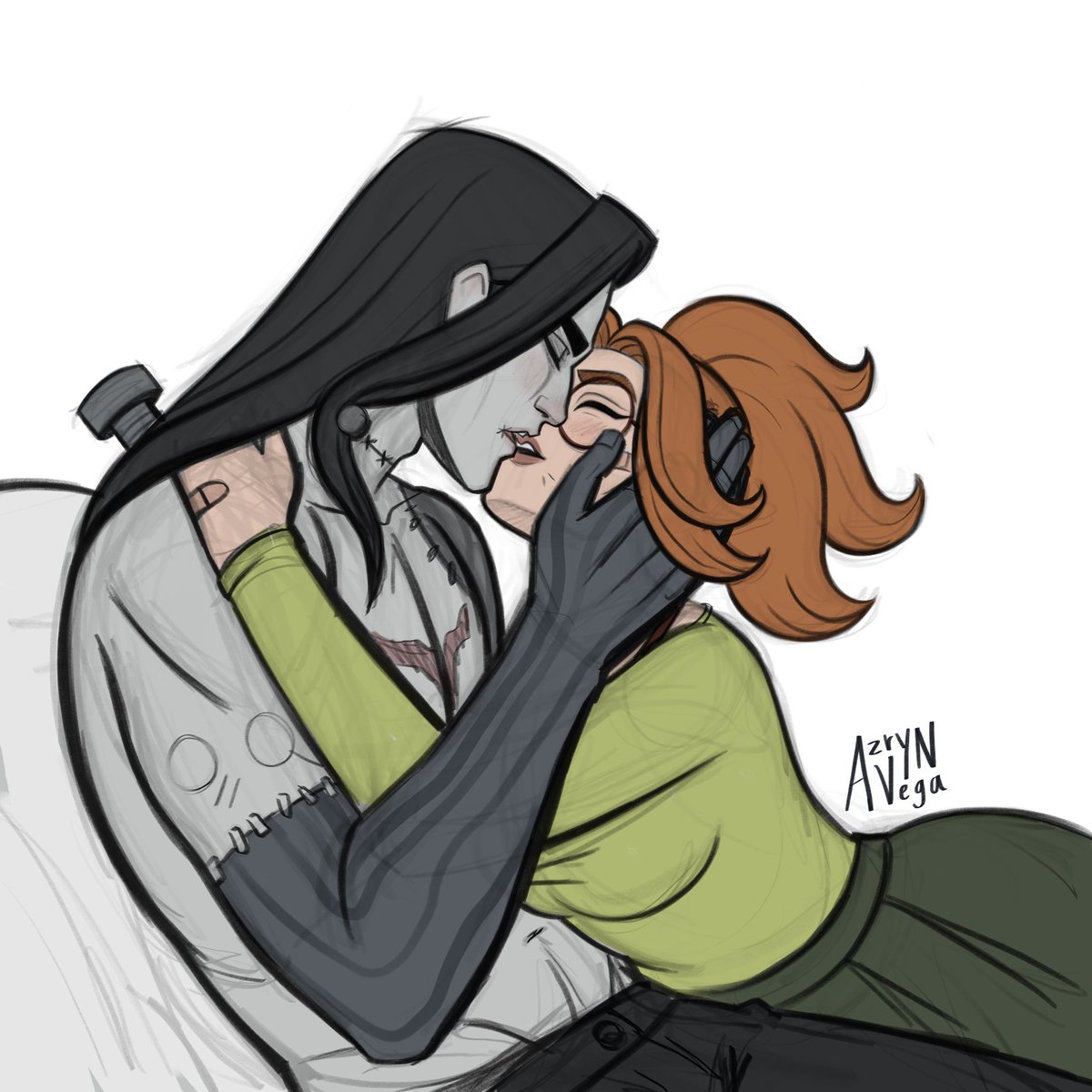 AzrynVega's tweet photo. Victor and Paige sketches #deadlock #deadlockfanart https://t.co/086ocwpnQp