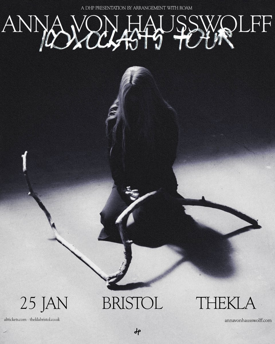 NEW/ With a new record 'ICONOCLASTS' coming next month, Revered Swedish musician and composer Anna Von Hausswolff has announced a show at <a href="/theklabristol/">Thekla Bristol</a> on 25th January!

Tickets go on sale this Friday at 10am, set a reminder: tinyurl.com/3kswzhps