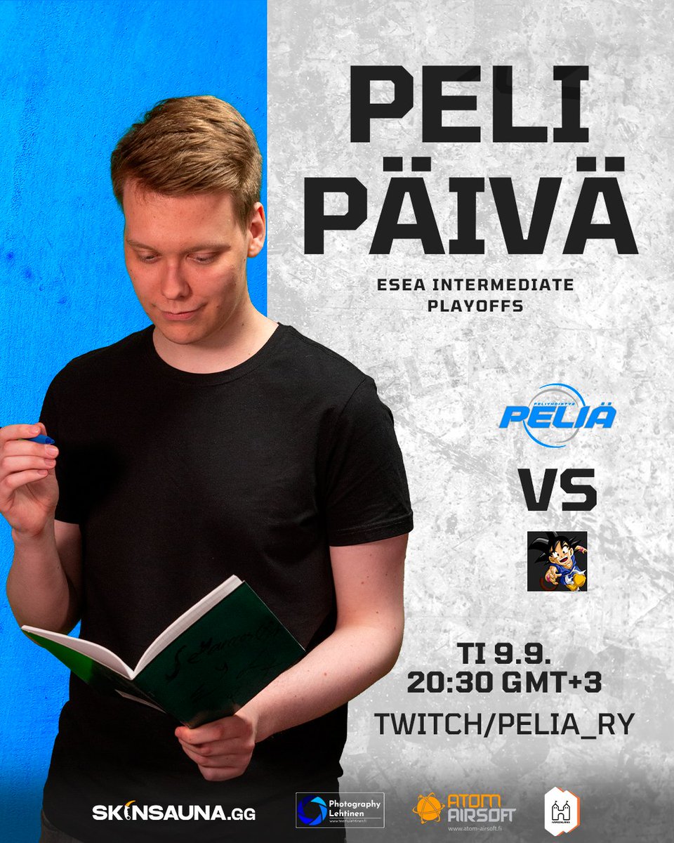 🔵PELIPÄIVÄ🔵

Toinen pudotuspeli tiedossa ja vastassa puolalainen vihu.
👉🏼Kurwa, bijemy ich! 🇵🇱

🏆ESEA Intermediate Playoffs
🕘20:30
📺twitch/pelia_ry
🎙 <a href="/lehtinent_/">Fuliq</a>
📞Haastattelussa razze

#esportsfi #PELIÄ
