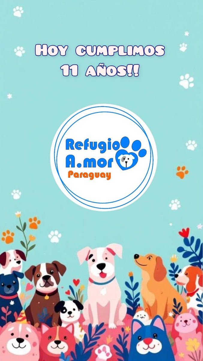 🎉🐾
Muchos años de luchas, rescates,sacrificios, caricias y ladridos que nos llenan el alma 🥰
Gracias a todos los que caminan con nosotros, porque ellos siempre valen la pena. 🐶
