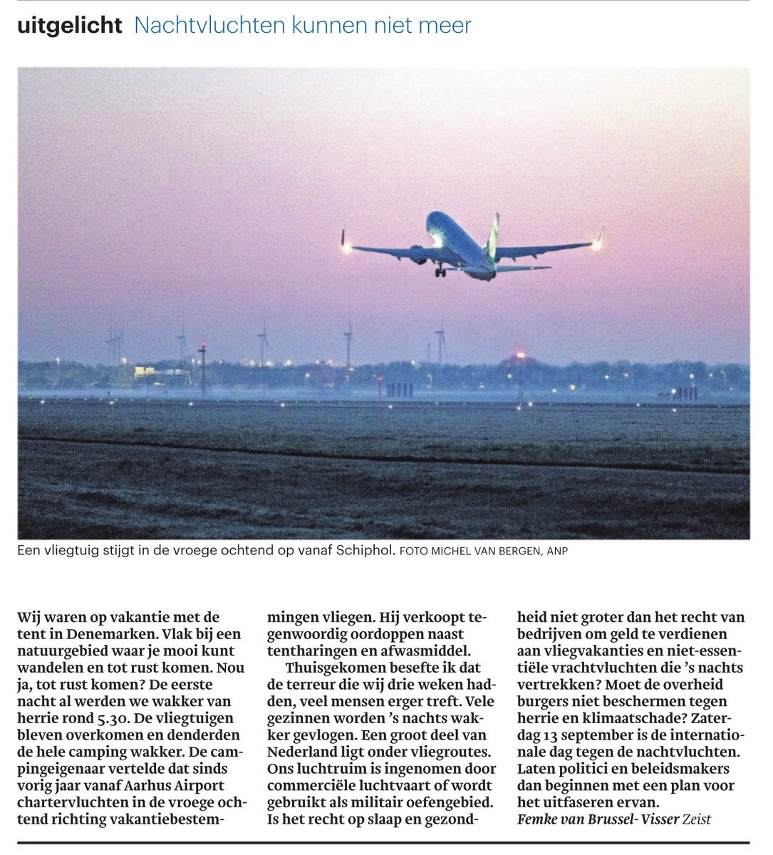 Dit is nou precies wat Flevoland, de gem. Lelystad en een paar politieke partijen een goed idee vinden: de recreatie-economie op de Veluwe met laagvliegers beschadigen voor eenzijdige belangen vd luchtvaartsector en politieke koppigheid. Lelystad Airport blijft een slecht idee.