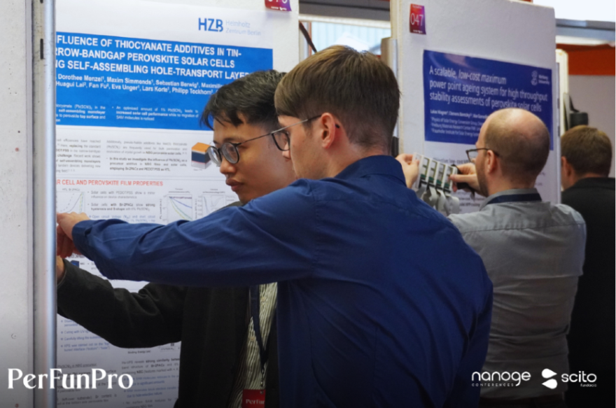 nanoGe_Conf's tweet photo. Lively discussions at the #PerFunPro Poster Session!

Researchers showcase work on:
🔴Ion transport &amp; spectroscopy
🔴Lead-free &amp; low-dimensional materials
🔴Stability, efficiency &amp; scalable devices

👉 A space to share results &amp; build collaborations

🔗https://t.co/FZQpvTYscO https://t.co/F1DBPgcxyO