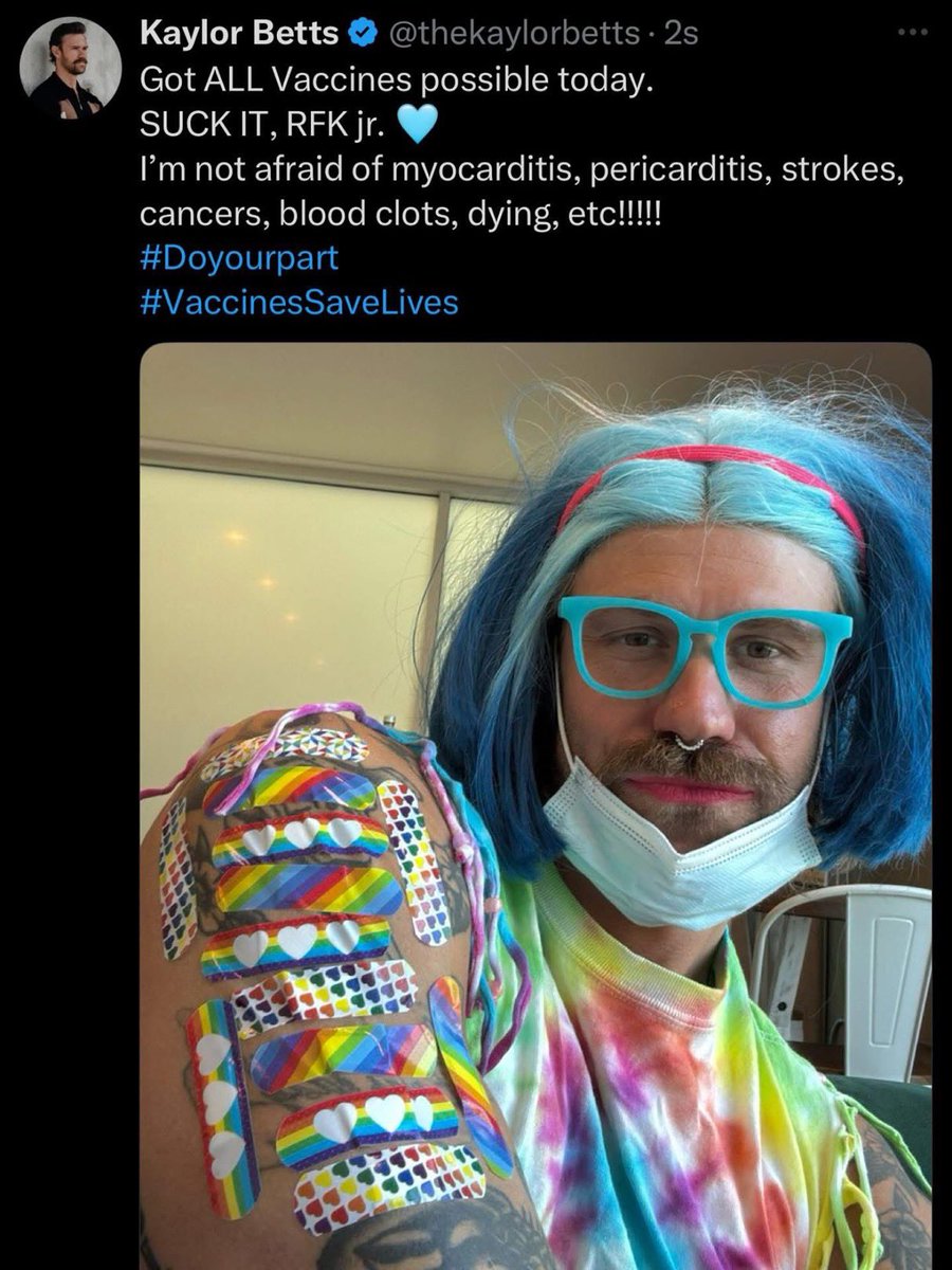 I’m speechless! Liberals are now protesting by loading up on vaccines cuz F RFK. Jr or something! Thoughts?