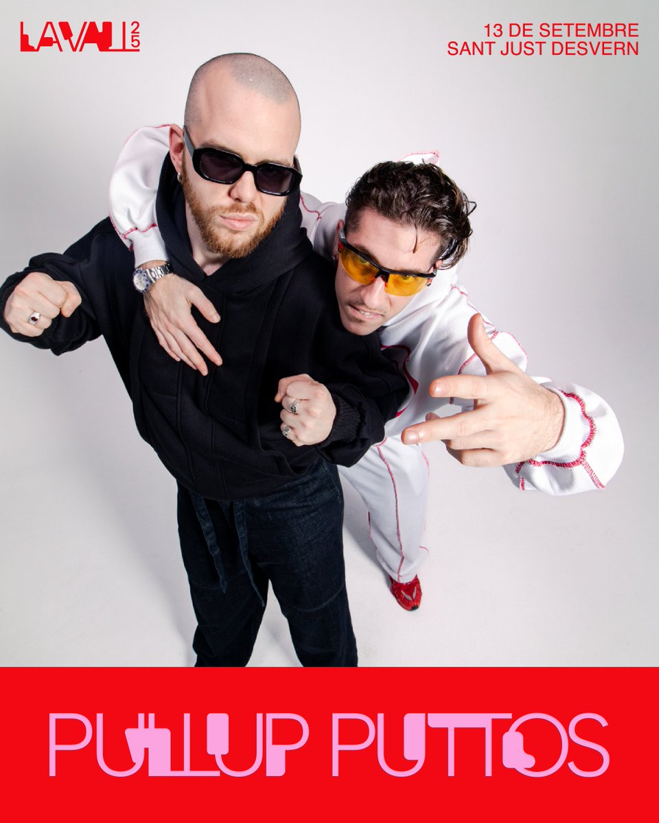lavallfestival's tweet photo. Pullup Puttos (Gior Di &amp; Tearman T) revolucionen l’escena amb un UK Bass fresc i únic 🔊 Posant el català i el castellà al centre del UK Garage, fan vibrar amb energia i identitat pròpia 💥

🗓️ 13/09 · Sant Just Desvern
🎟️ Entrades a Dice https://t.co/XNfVuN3UAL https://t.co/7OWMexZUBW