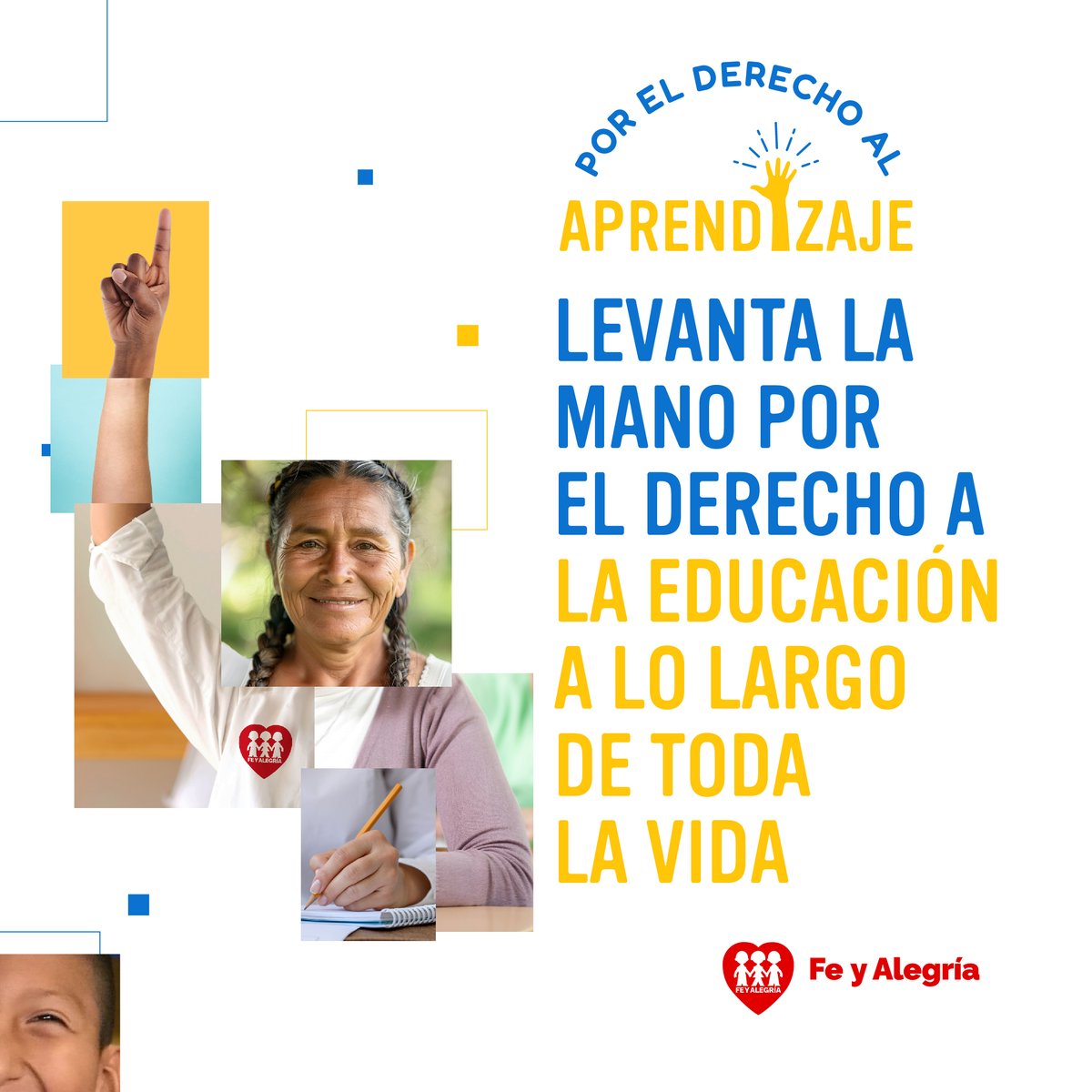 ¿Sabías que UNESCO defiende que el aprendizaje debe ser garantizado a lo largo de toda la vida? La educación no es sólo para los niños, niñas y adolescentes sino un derecho para toda persona que quiere desarrollarse y ser incluido en la sociedad. ¡Sé parte de esta campaña!