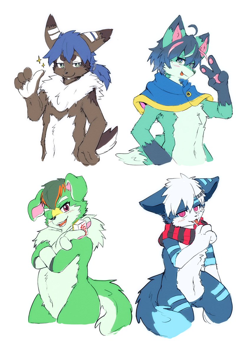 ヘアー感あるケモさんは大人っぽく描きたい