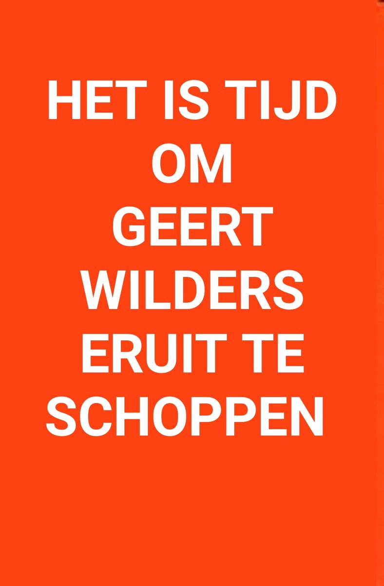 Doen jullie mee?

"Het is tijd om Geert Wilders eruit te schoppen".