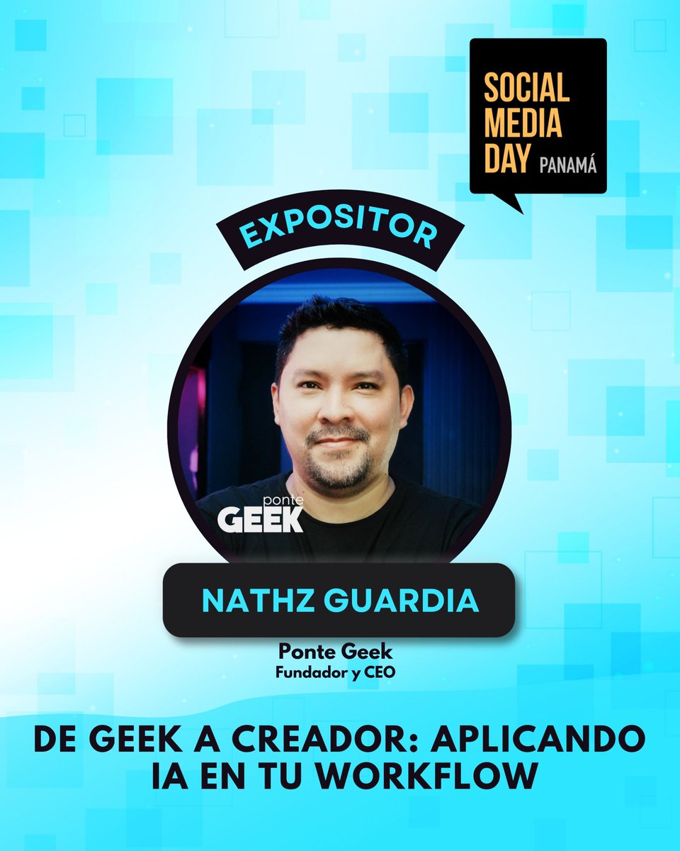 Hablemos de IA para creadores con <a href="/pontegeekcorp/">Ponte GEEK</a> 

Nos vemos el 10 de septiembre en <a href="/AltaplazaMall/">Altaplaza Mall</a> 

#SMDayPA