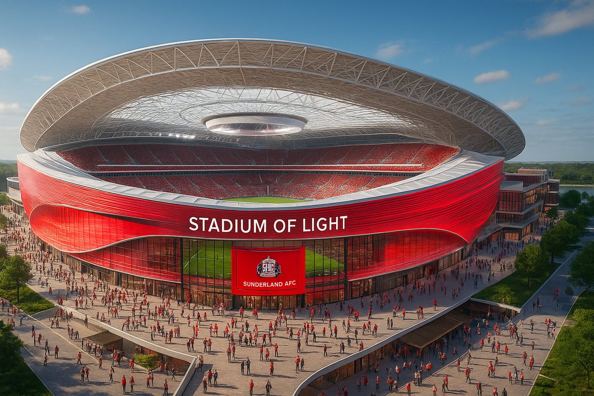 Just asked ChatGPT to make revamp the stadium of light, if money was no object 😍