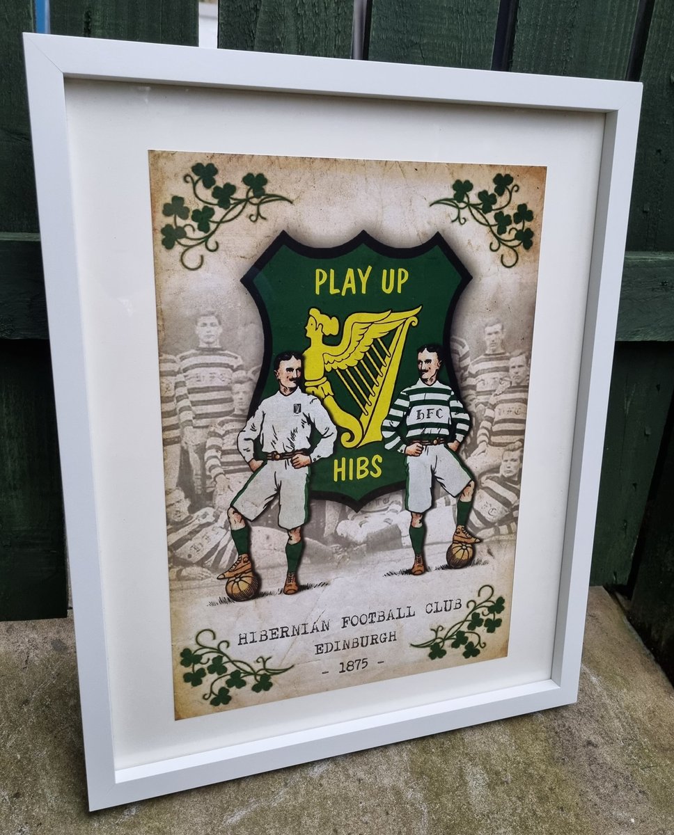 Footballcurio's tweet photo. @HibernianFC Print available in A3 &amp; A4

https://t.co/OIYeS700HA https://t.co/csqEFUXcbc
