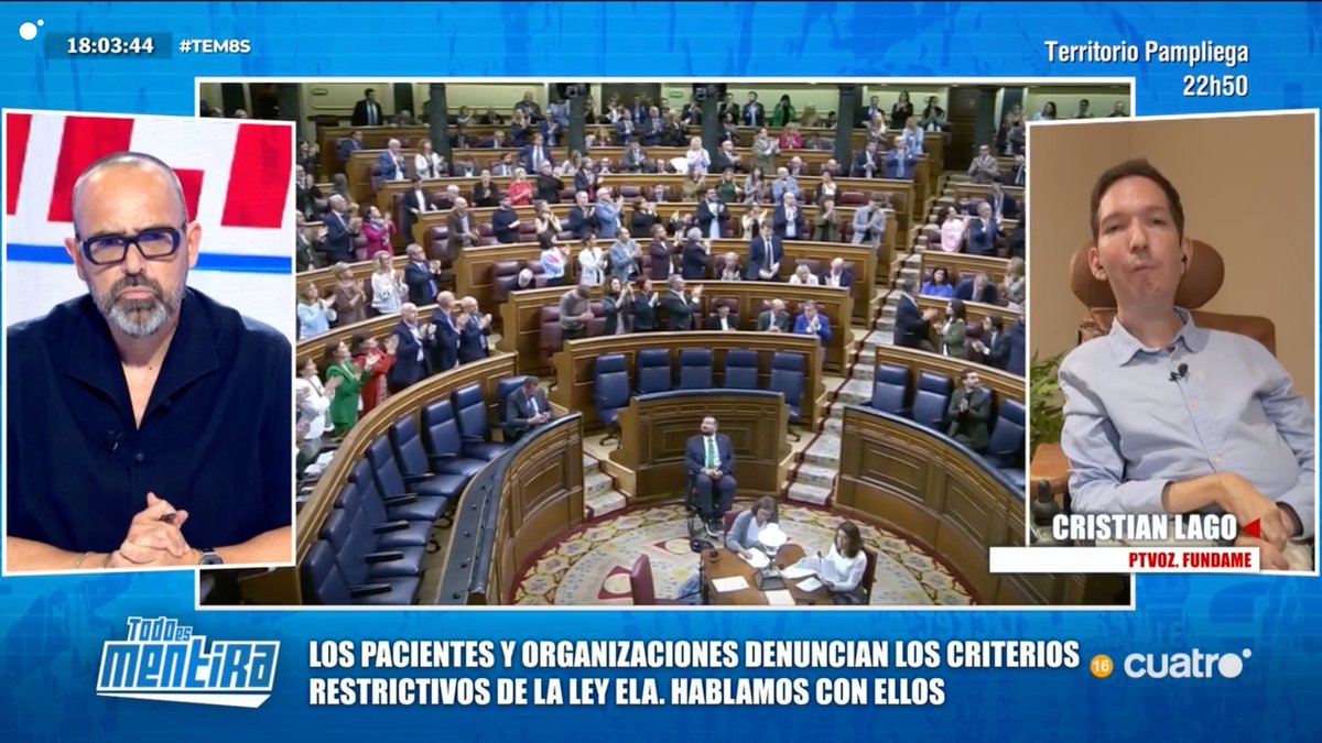 Los pacientes y Organizaciones denuncian los criterios restrictivos de la Ley ELA. Hablamos Cristian Lago, portavoz de Fundame.

#TEM8S 
cuatro.com/en-directo