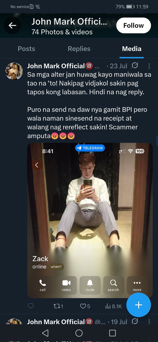 hifcks's tweet photo. SCAMMER!!! AYAW NYA SA MGA SCAMMER PERO SIYA SCAMMER DIN NAMAN SA HALAGANG 1,000 PESOS PINAGKALULO NYA KALULUWA NYA PARA LANG MANG SCAM, SCAMMER GALIT SA KAPWA SCAMMER HAHA

@Alter_jeyem #AlterPh #AlterManila #AlterCebu #alterbagets #alterbaguio #AlterManila #altermarikina #Alter https://t.co/ZINuFh49ic