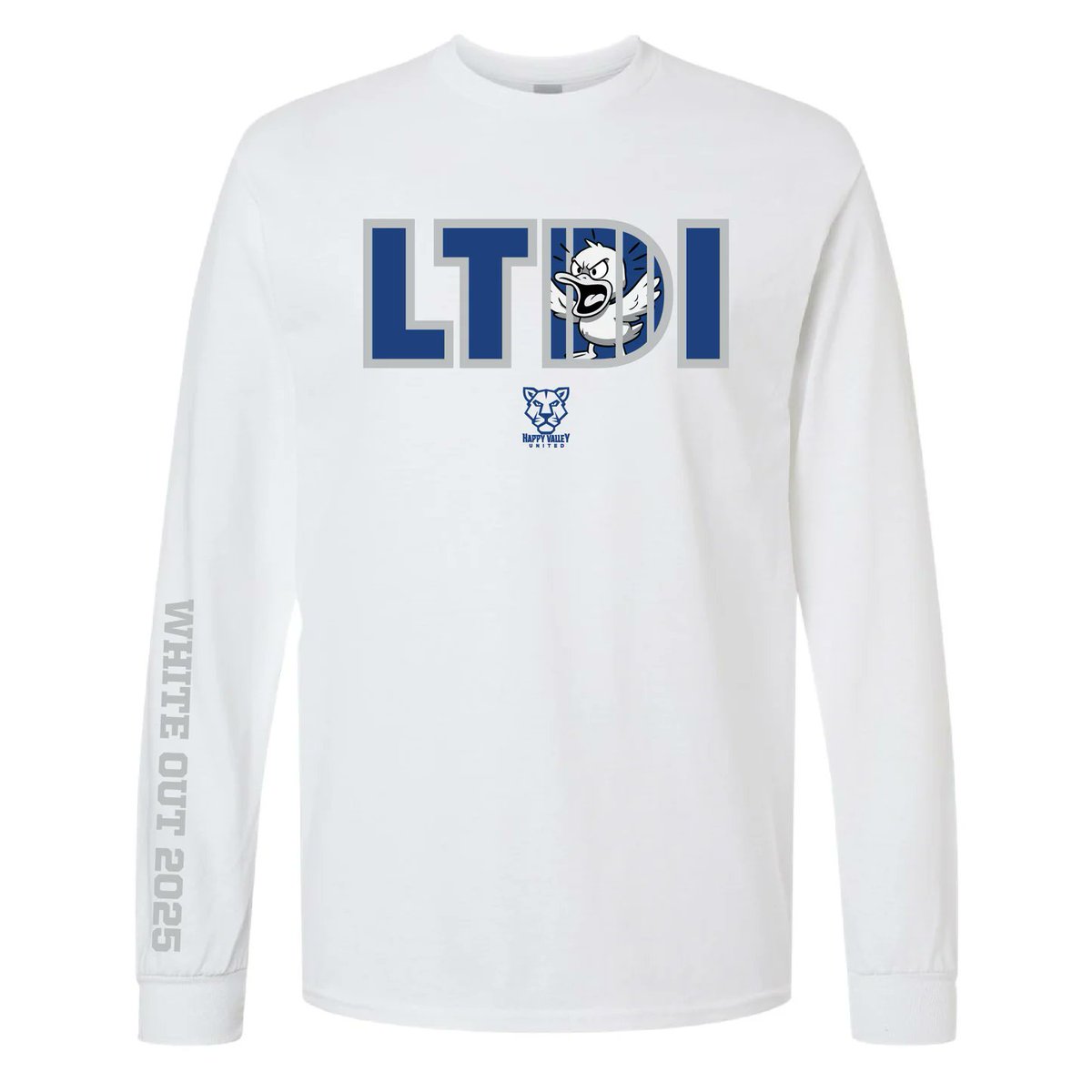 HappyValleyUtd's tweet photo. The ultimate White Out 2025 gear is here. 🔥
Limited run #LTDI merch is now available, for ONE WEEK ONLY. Grab yours before next Monday at midnight.
⚪️Hat: https://t.co/UWpLba0b6z
⚪️Long-Sleeve: https://t.co/YvxvEBfOJC
#LTDI #HappyValleyUnited https://t.co/2Dd4p7wA2h