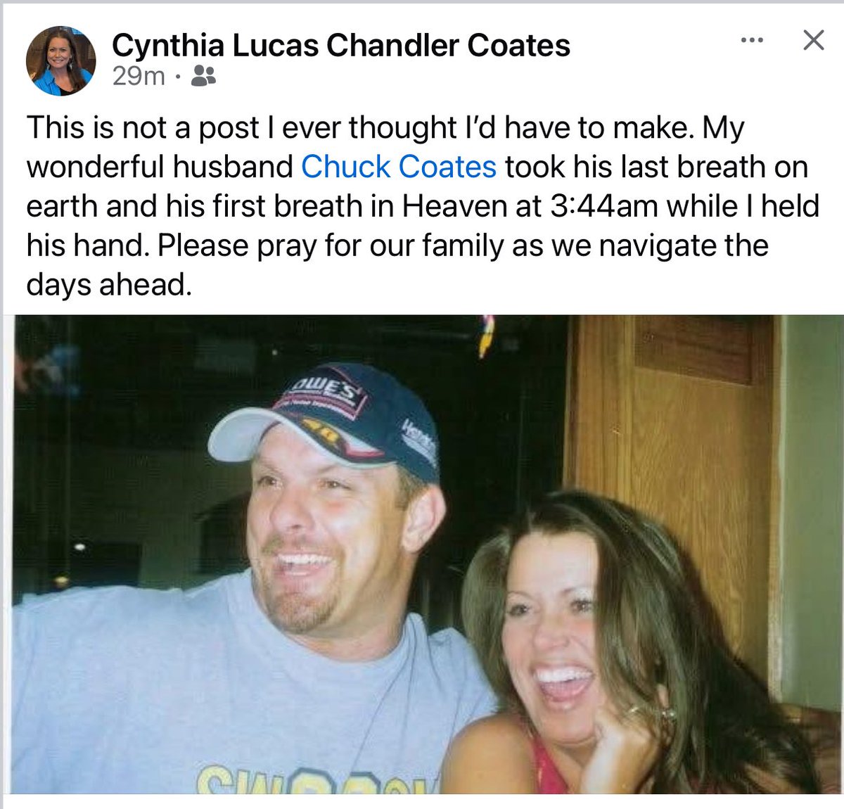 JGravleySPORTS's tweet photo. Gut punch here with the passing of Chuck Coates. @PackAthletics &amp; @PackWrestle lost a tremendous supporter and super guy. Loved the passion and energy he had for so many things. Rest well @Maxxcoates. https://t.co/Jn2Fa50tbH