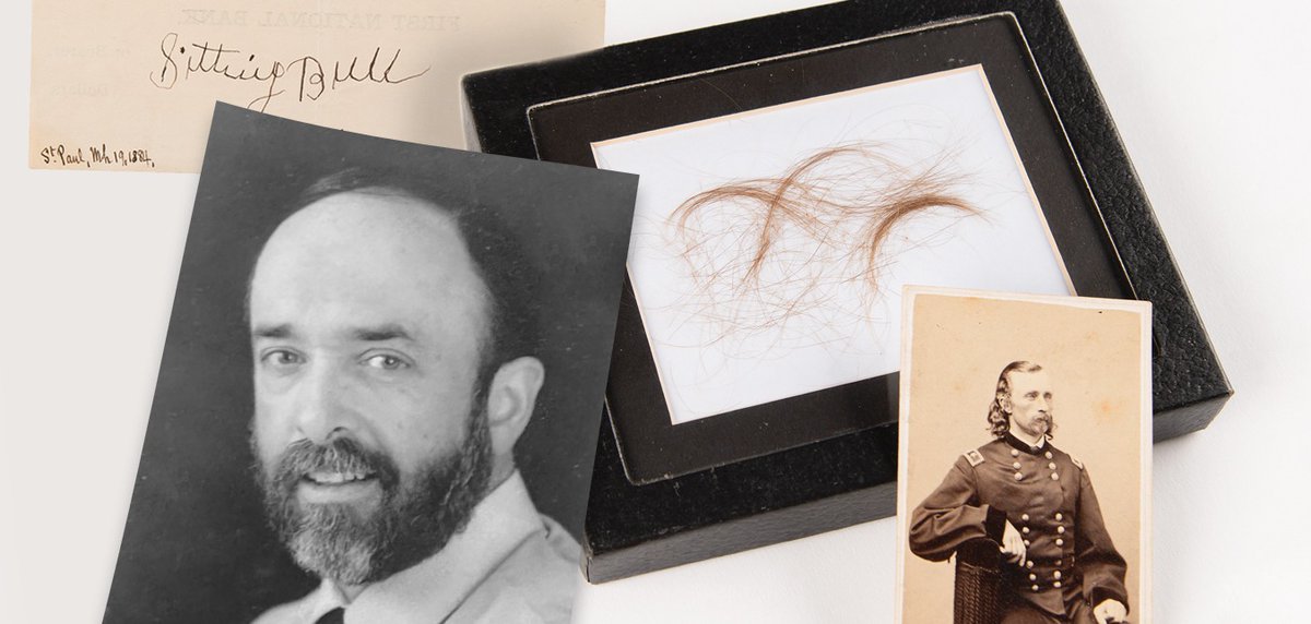 RRAuction's tweet image. The stories of the past, sold in the present.
Dr. Joseph Matheu’s collection (Part II) closes Sept 10 @RRAuction.

Artifacts tied to Geronimo, Sitting Bull, and Lincoln are leading bids, with Custer relics close behind.
🔗rrauction.com/the-collection…

#Auctions #History #RRauction