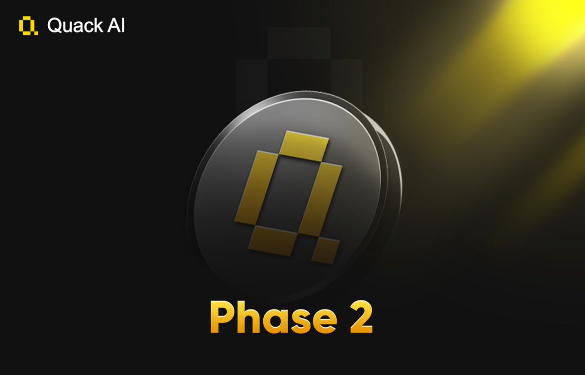 QuackAI_AI's tweet photo. Phase 1 ✅. $Q is live.
The governance layer is real.

We launched. You showed up.

3M+ Passports. $300M+ volume in 5hrs. 
Major listings on top exchanges.

Phase 2 begins now.

We’re here to build. Stay close. https://t.co/BcLsd0lAOL