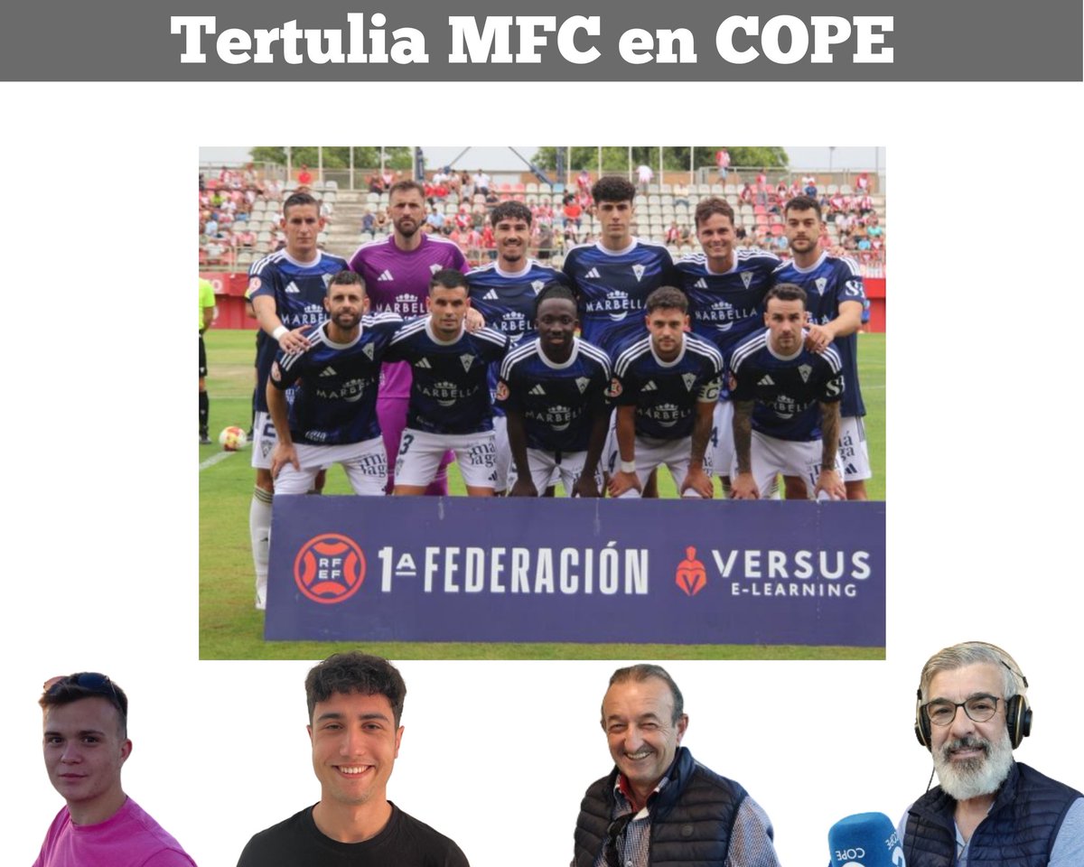 🔵 El <a href="/marbella_fc/">Marbella FC</a> suma un punto pese a no mostrar su mejor versión en el Nuevo Mirador 
🗣️ <a href="/JorgeAragon_13/">Jorge Aragón</a> <a href="/anferpla/">Antonio Fdez. Plaza</a> <a href="/candivm75/">Candi</a> y <a href="/antoniococaofi/">Antonio Coca</a>
🎧 Audio Deportes COPE Marbella 08/09/2025 👇
copemarbella.es/2025/09/08/dep…