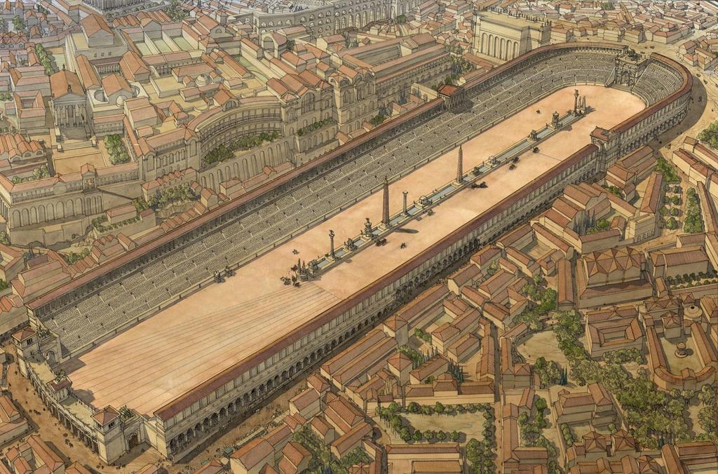 Watching the F1 Grand Prix at Monza, Italy this weekend, I was struck by how much the Parabolica resembles one half of the Circus Maximus.

Plus ca change, plus c'est la meme chose!