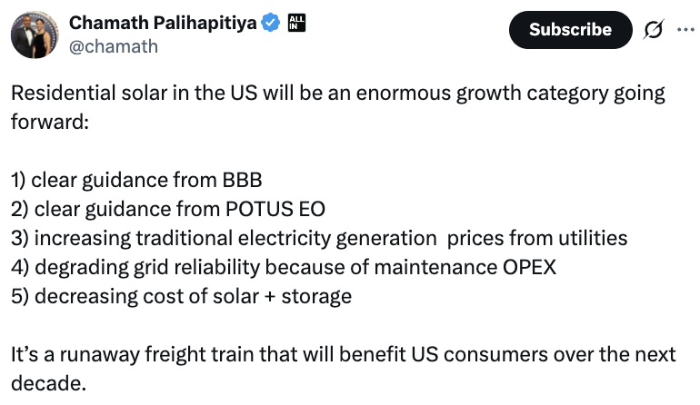 midoji7's tweet photo. Why I think @OpenVPP | $OVPP could redefine the energy market

I recently jumped on a call with @ParthKapadiaX, founder of OpenVPP

It gave me a much clearer picture of what they’re building and why it matters, so I'll share how I see OpenVPP now in case you find it useful. 

The energy market is changing in front of our eyes. For decades, power came from a few giant plants. Now solar, storage, and EVs are turning millions of households into producers. 
That shift creates a simple but massive problem: coordination.

Today, if your house or EV sends power back to the grid, you get a tiny discount at the end of the month. That delay kills the incentive to participate. Why give up your energy today for a small discount weeks later?

OpenVPP fixes that by putting crypto rails + USDC stablecoins at the core. Contribute energy = get paid instantly. 

Real-time settlement transforms the economics:

1. Utilities get flexible capacity during peaks without building new plants (Virtual Powerplants)

2. Consumers monetize assets they already own (panels, batteries, EVs).

3. The grid becomes more resilient as renewables scale.

If you stop for a minute you'll see how all the pieces they've shared over the previous weeks start connecting:

- Circle Partnership = Circle provides the stablecoin rails (clear incentive for them: USDC adoption).

- Exelon/ComEd (largest US utility group) = Want to grow their access to home energy, is already in pilots with 6M+ customers, EV billing integration, 10+ GW of flexible resources...

- Tesla Energy Partnerships = They build the hardware layer (batteries, solar), but they still need monetization rails for users.

OpenVPP becomes the neutral coordination + payments layer sitting in the middle.

This isn’t a theoretical play, it’s where the market is heading. Solar deployment is compounding, EV adoption is exploding... 
Utilities are under pressure to modernize, but they won’t build these rails themselves, and they won’t invent crypto native settlement. That’s the wedge for OVPP.

The big moment ahead is Oct 25, when OpenVPP World is unveiled at the Global Electricity Distribution Industry’s flagship conference in Orlando. 

The room will be filled with the majors. If @ParthKapadiaX and team secure pilots, we will be talking about 8–9 figure SaaS contracts with global utilities.

For the first time, utilities will see how they can:

- Aggregate & dispatch distributed energy resources (solar, EVs, batteries).

- Settle those flows instantly on-chain.

- Pay users in $USDC or $OVPP in real time.

Crypto has been great at building programmable money. OpenVPP is showing how those same rails can unlock programmable energy flows.

When you step back, it makes sense, renewables and electrification are giving households the means to generate power. 

The missing link is making that power liquid, tradable, and valuable at the grid level.

Bullish