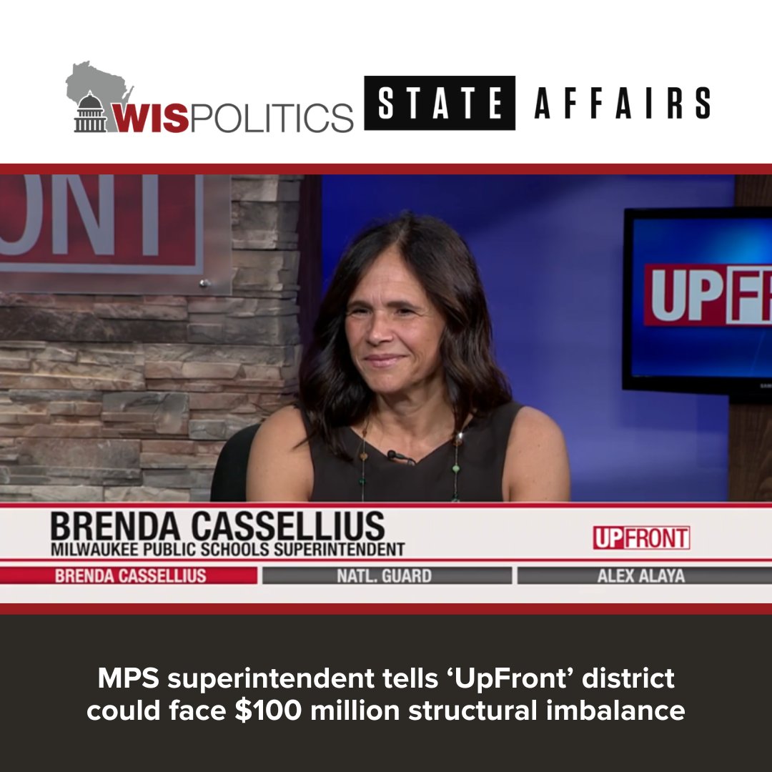 WisPolitics's tweet image. “If there is no additional #stateaid coming in, that would either mean pretty drastic 📉 cuts to @MilwaukeeMPS or raising #revenue... to continue to provide the... service we’re providing today,” Brenda Cassellius said on @WISN12News’ #UPFRONT.
 wispolitics.com/2025/mps-super…