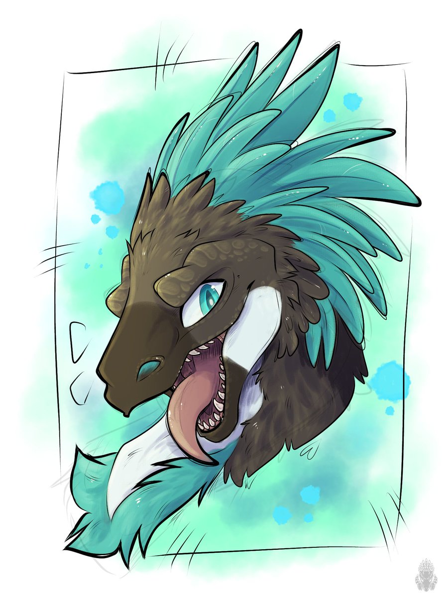 Aaah I need to post more! 
I decided to try out new styles again and what do I love working with watercolor brushes😤
Doing a few commissions of these now, 1 for €25 and 2 for €40.
DM me!

This was a commission from Ress, feel free to share since I really appreciate that!❣️🫣