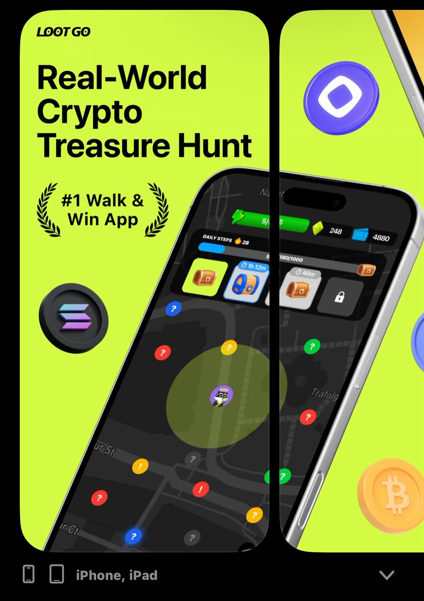 Most apps are designed to waste your time.
They entice you, your information, your energy.

LootGO, Instead of draining value from you, it gives value back to you for something you're already doingwalking, jogging, moving.

It's exercise, but gamified.
It's social, but rewarding.