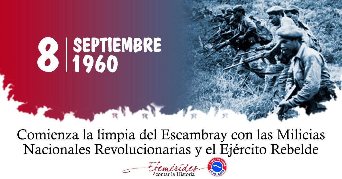 La Lucha Contra Bandidos es un acontecimiento histórico que tuvo lugar en Cuba y que duró desde 1959 a 1965, siendo la región del Escambray el lugar donde más fuerza cobró el mismo.
#CubaViveEnSuHistoria 
#ConElPieEnElEstribo