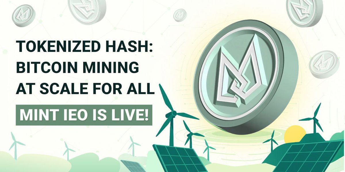 🌱 <a href="/mint_mining/">Mint</a> is changing Bitcoin mining!

Instead of buying expensive machines, you just hold $MINT to access real mining power. 
Powered by a planned 600MW renewable facility - clean, efficient, and built for everyone!

🗓 IEO rounds:
Phase 1: September 6 - 9
Phase 2: Septemb