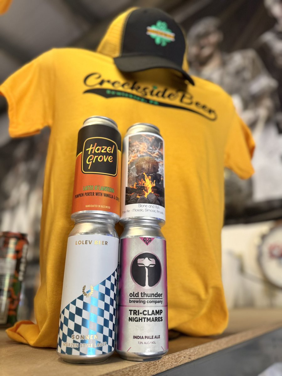 We’ve got a fresh Mixed Pack of the Week here at Creekside Beer for yinz today! Our newest employee, Adam, took a crack at picking out this week’s beers, which include:

Coven Stone &amp; Ash Pale Ale
Hazel Grove Latte O’Lantern Pumpkin Porter
<a href="/lolevbeer/">Lolev Beer</a> Sonnen Marzen
<a href="/OldThunderBrew/">Old Thunder Brewing Co.</a>