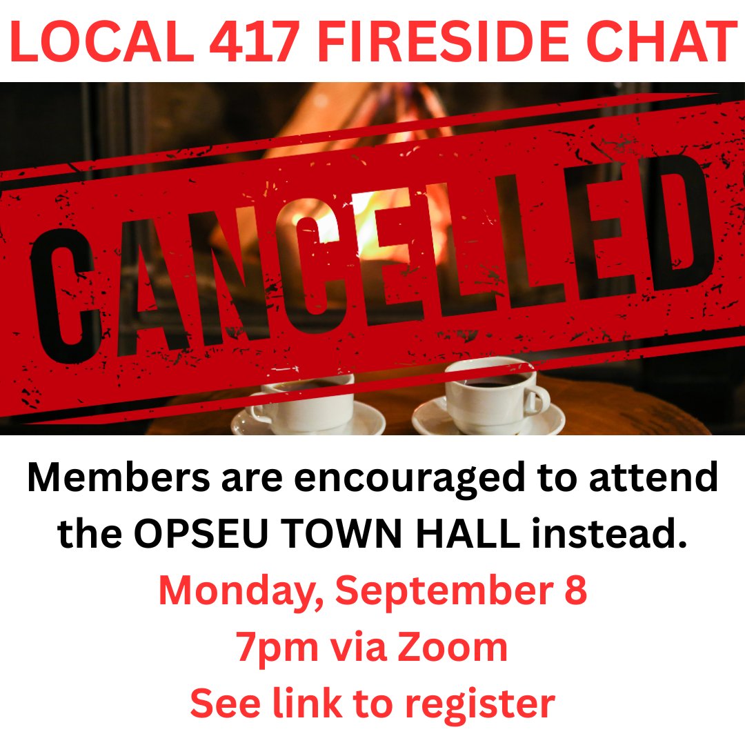 All members are strongly encouraged to register to participate in this important EMERGENCY TOWN HALL hosted by OPSEU.  Register at the link provided: opseu-org.zoom.us/meeting/regist…