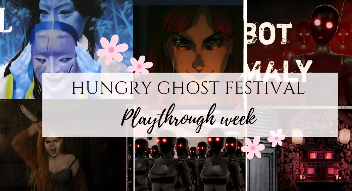 ✨👻 Yesterday, we kicked off the Hungry Ghost Festival with Robot Anomaly by Eibriel &amp; Eternal Haunt by <a href="/trueroningames/">True Ronin Games</a>! The spirits are awake, and the scares have begun… 🕯️🦋 I’ll be playing more scary games all week until the 13th. Catch me live if you dare 🌙