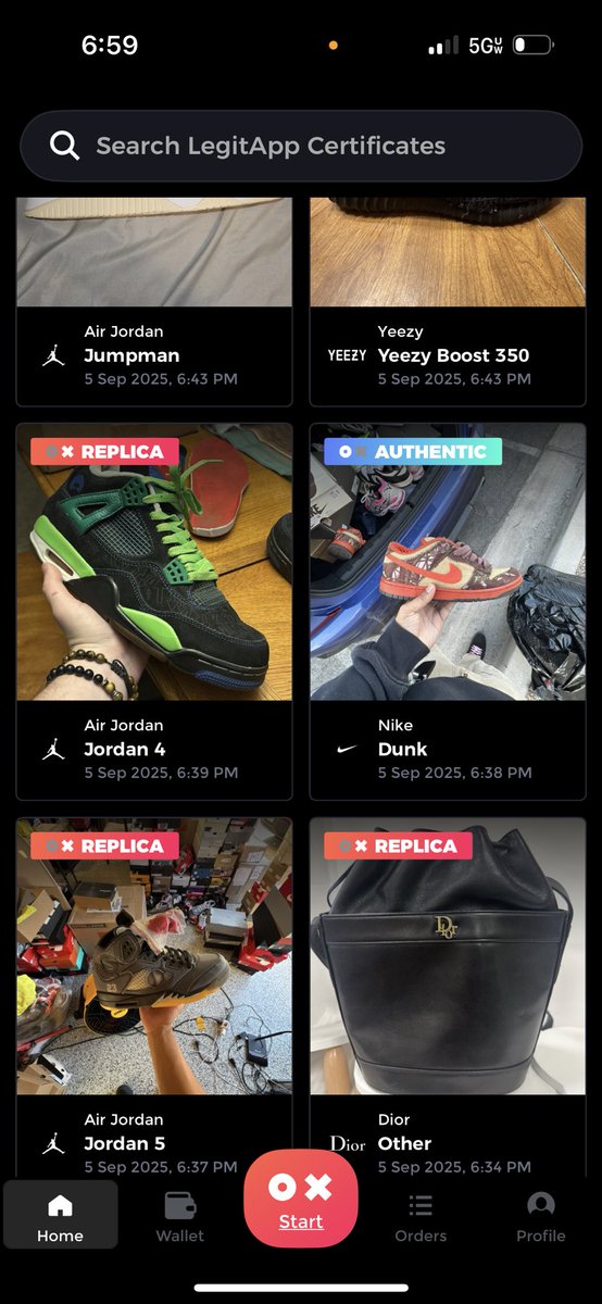 nick_banach's tweet photo. @grailedsupport you guys sold me fake doenbecher Jordan 4s! I have been waiting days and I spent around a grand! I need this taken care of now. This is absolutely disgusting! https://t.co/su51KE7aUB