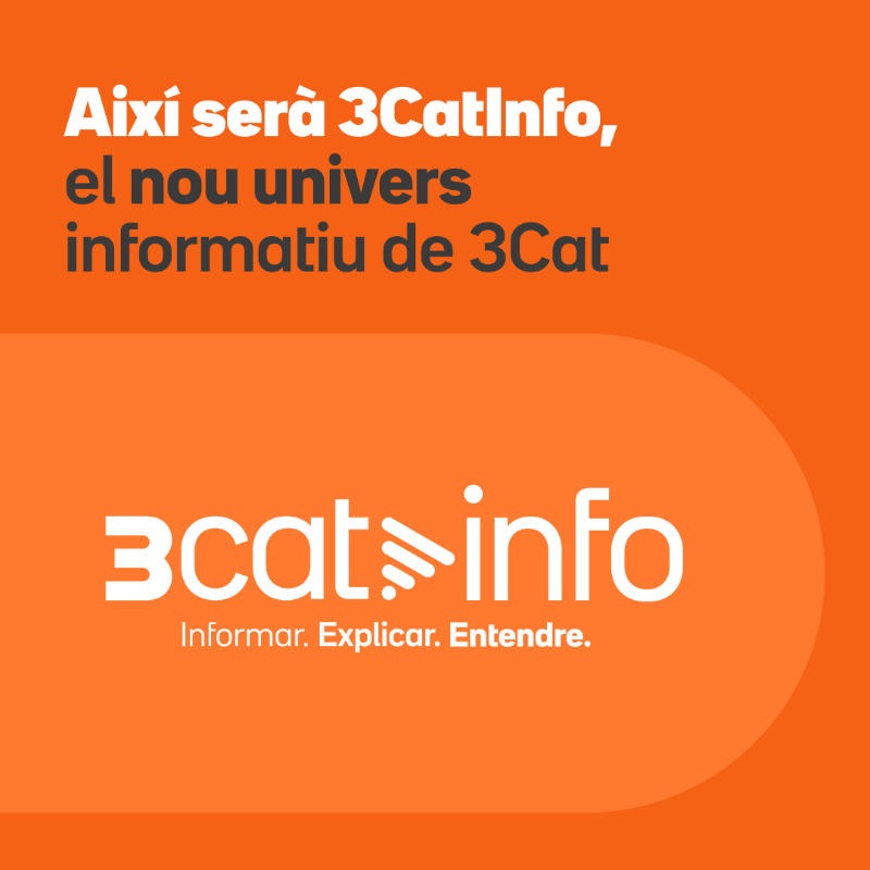 3CatInfo's tweet photo. El 17 de setembre neix 3CatInfo, un nou univers informatiu per explicar i entendre el món.

3Cat estrena model d'informatius, el projecte més ambiciós i transformador dels últims anys https://t.co/GwYP0Vx675