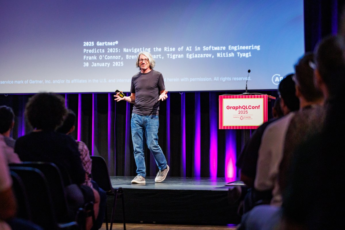 GraphQL's tweet image. Day 1 of #GraphQLConf has been 🤩 😍
There's so much excitement coming from the talks, discussions, panels & hallway track - we're jazzed to carry that energy into tomorrow's community unconf!
GraphQL Stars, don't forget to stop by the booth to pick up your card!