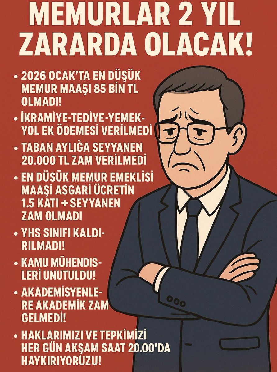 Kamu işvereni birine 70 bin, diğerine 50 bin verirken “az işe az eğitime çok ücret” "çok eğitime, çok işe düşük ücret" politikası filan mı geliştirdi?
Oysa adalet herkese hak ettiğini vermektir.
İşçi çok değil, biz az alıyoruz!!!
Memur hak ettiğini istiyor!
#MemurlaraEkProtokol