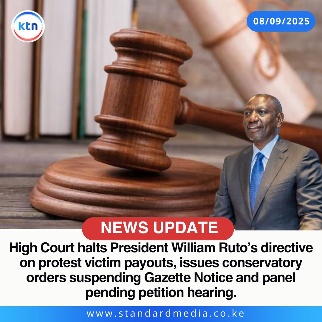 Octo_kamaah's tweet image. High Court halts Ruto’s protest victim payout directive. 🤔 With an AG (Art 156) to advise govt, why do we still see rulings stopping BBI, Housing Levy &amp;amp; now this? Citizens expect lawful, clear decisions. Do leaders ignore advice—or is advice not given right? #JustThoughts