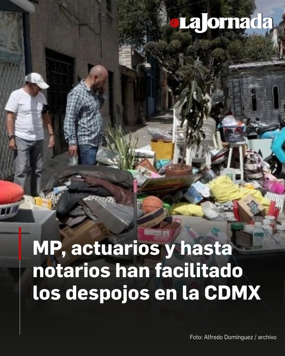 lajornadaonline's tweet photo. 🏠 La mala actuación de agentes del Ministerio Público (MP), la complicidad de actuarios y hasta notarios públicos han facilitado los despojos en la Ciudad de México

En seis años, casi 20 mil carpetas abiertas en la @FiscaliaCDMX.

Participan desde redes criminales hasta organizaciones civiles promotoras de vivienda, de acuerdo con una revisión de expedientes realizada por @LaJornada.

Lee más aquí 👇
https://t.co/O2fEUSK2qe