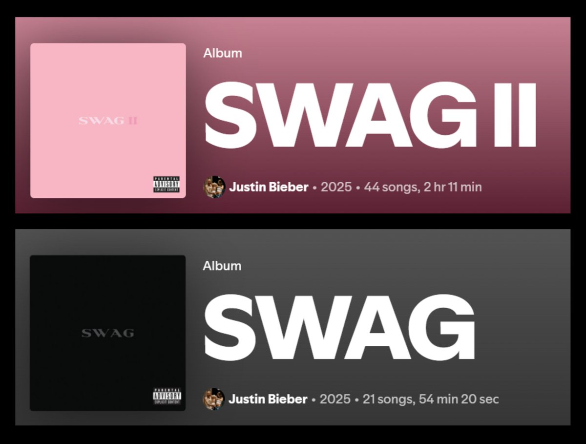 easymoneyrb's tweet photo. Make a 7-track EP by picking your fav songs from SWAG &amp; SWAG II https://t.co/3sgBYfUw7t
