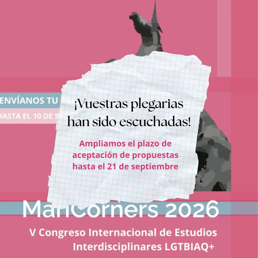 MariCorners's tweet photo. Querides, os escuchamos, os leemos y os hacemos caso: ¡ampliamos plazo! Tenéis hasta el 21 para enviar vuestras propuestas. 

Todo en nuestra página web https://t.co/y87KhOwy8o